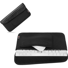 Waterproof and Dustproof Carry Bag Travel Bag Storage Case Organiser Holder with Mouse Holder Bag Keyboard Case for Apple Wireless Bluetooth Keyboard 2 and Mouse