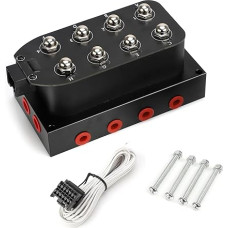 Luftfederung Luftfederbalg 12-V-Magnetventil, Verteilerventil für Luftfederung, 0-200 psi/0-300 psi, pneumatischer Stoßdämpfer zur automatischen schnellen Steuerung Luftpumpen LUFTFEDERBEIN(0-300psi)