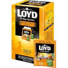 LOYD® Horeca Black Tea Lemon - 1 dėžutė - 20 arbatos maišelių - 40 g - aukščiausios kokybės arbata - juodoji arbata Black Tea Lemon - skirta maitinimui - supakuota į atskirą voką - aukštos kokybės arbatos rūšys - Cay
