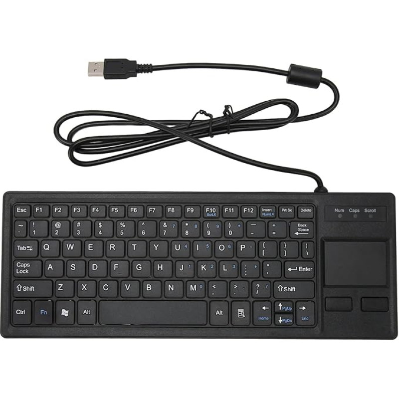 VBESTLIFE Laidinė USB klaviatūra su integruotu 