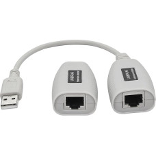 SinLoon USB ir RJ45 Cat ilginimo kabelis, LAN ilginimo adapteris per Cat5 Cat5e Cat6 kabelio jungtį iki 150 pėdų ilgio