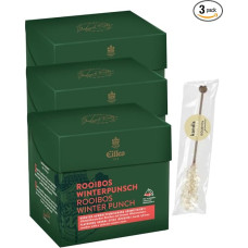 Set of 3 Tea Diamonds Rooibos Winter Punch by Eilles with Gourvita Moments Candy Stick