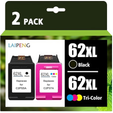 62XL 62XL kasetės, skirtos HP Envy 5540 5542 5543 5544 5545 5640 5642 5644 5646 5660 5664 7640 7644 OfficeJet 200 250 57 40 5741 5742 5743 5744 5746 Spausdintuvų daugiapakopė (BK/CMY)