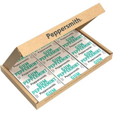 Peppersmith 100% Xylitol Chewing Gum Peppermint (12 x 15 g), Pack of 1 (1 x 0.18 kg)