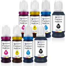 Papildomas rašalas, suderinamas su NEI-104/103/102/101. Suderinamas su Epson Et-2720 Et-2712 Et-2810 ET-2811 Et-2820 ET-2826 Et-2850 ET-2856 ET-2851 ET-470 ET-4000 856 ET-4800 ET-1810 (8 pakuotės)