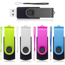 5 vnt. 2 GB USB 2.0 pasukamo dizaino 