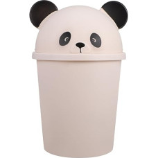 Panda šiukšliadėžė Mieloji šiukšlių dėžė, skirta mergaičių šiukšliadėžei Atliekų šiukšliadėžė vonios kambaryje Atliekų šiukšliadėžė Plastikinis namų ūkio biuras Lauko šuo