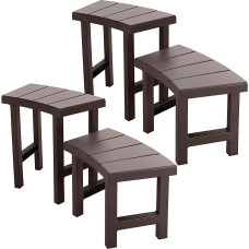 Intex 28515 PureSpa Round 4 Seat Bench 2 Middle Parts + 2 High Seats Plastic Brown 40-62cm