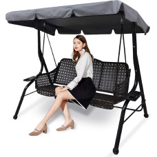 Keičiamasis stogas Sodo sūpynės Universalus 3 sėdimųjų vietų pakaitinis dangtelis Saulės baldakimas Sūpynės Sūpynės Stogas