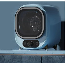 Kondensacinė džiovyklė, nešiojamoji mini džiovyklė, 5 džiovinimo režimai, 0,8 kg apkrova, nešiojamoji mini džiovyklė, mini džiovyklė, skirta apatiniams drabužiams (šviesiai mėlyna)