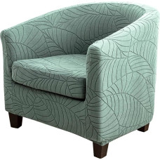 CRFATOP Clubstuhl-Schonbezug, dehnbar, Jacquard, Sesselbezug, weicher Sesselbezug, abnehmbarer Möbelschutz, Sesselbezug für Wohnzimmer, B09, 2 Stück