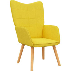 vidaXL Recliner Chair, TV Chair, Upholstered Chair, Dining Room Chair, Living Room Chair, Relaxing Chair, 62 x 68.5 x 96 cm, Mustard Yellow Fabric