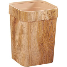 SEWACC medžio grūdų šiukšlių dėžė Kvadratinė šiukšliadėžė su dangčiu 14L Plastikinė šiukšliadėžė Popieriaus šiukšliadėžė vonios kambariui Vonios kambarys Virtuvė Biuras Namai Viešbutis
