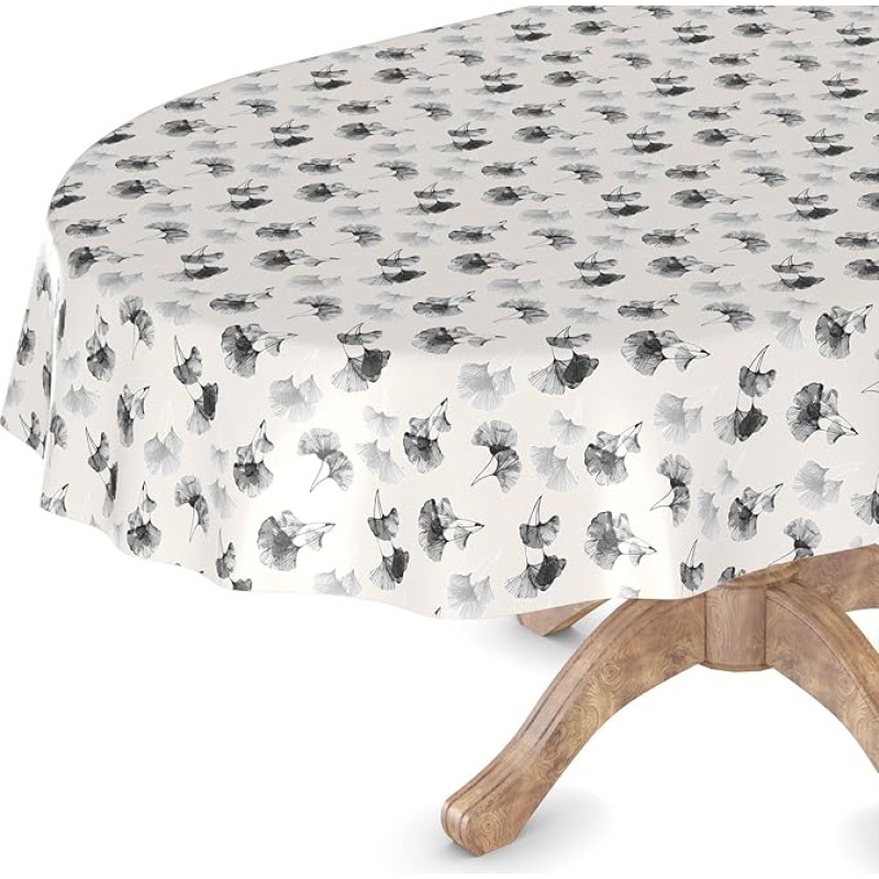 Aliejinė staltiesė Skalbiama sodo staltiesė Aliejinė staltiesė Stačiakampio formos, apvali, ovali 140 x 200 cm Nupjautas kraštas Aguonos SW