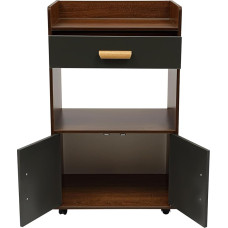 Sandėliavimo spintelė su ratukais Durelės Stalčius Šiuolaikinis Sideboard Gyvenamasis kambarys Spintelė Baldai Sandėliavimo sprendimas su 4 ratukais ir saugojimo vieta knygoms Žaislų dekoracijos (rudos spalvos)