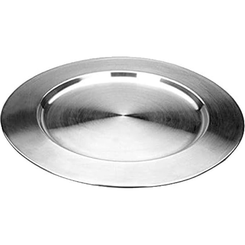 IBILI BAJOPLATO INOX 32 CMS, Stainless Steel, Silber, 32 x 32 x 5 cm