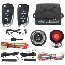 EASYGUARD EC003N-V Auto-Sicherheitsalarmsystem mit PKE passiver schlüsselloser Entriegelung Fernbedienung Motorstart Stop Keyless Go System Universalversion DC12V