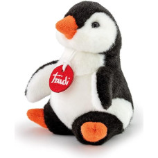 Trudi TUDN2000 Trudini Plüschtier Pinguin ca. 16 cm, Größe XS, Flauschiges Stofftier mit weichen Materialien, Plüschfigur mit liebevollen Details, waschbar, Kuscheltier für Kinder, Schwarz/Weiß