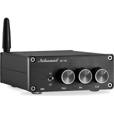 Nobsound Mini 200 W (100 W x 2) Bluetooth 4.2 TPA3116 Digital Amplifier HiFi Stereo Class D, Power Amplifier With Power Supply