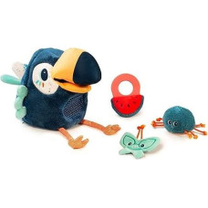 Lilliputiens 83132 Tucan Pablo the Gourmet Soft Toy with Accessories 25 x 15 x 16 cm