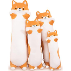 SNOWOLF Shibainu Long Plush Cushion Cute Stuffed Animal Toy Plush Soft Hug Body Cushion Gift for Children and Family (Shibainu, 130 cm)