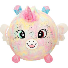 ColorBaby Biggies Giant Unicorn Plush Toy with Foot Pump Surprise Toy Soft Ball XXL Animal Toy Gift for Girls 3 Years Old