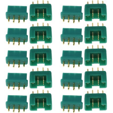 YINETTECH 10 Pairs MPX Multiplex 6 Pin Plug for RC Battery Male and Female