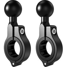 iMESTOU 2 x Aluminum Handlebar Mount Ball Base Ball Adapter Fits RAM Phone Mounts with 1