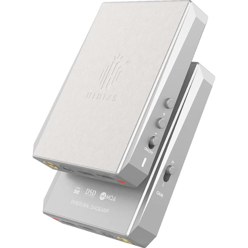 Hidizs DH80S DAC and AMP Balanced Portable, Support MQA Audio Technology, Portable Audio Decoding Amplifier DSD64/128 for Windows 10/Mac OS/iPad OS/Android/iOS System