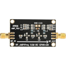 LNA 0.1M-2G 60dB RF Broadband Amplifier Module High Gain Low Noise Amplifier with Low Power Consumption Two-Stage Broadband Amplifier LNA Amplifier Broadband