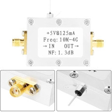 Fafeicy LNA Low Noise Amplifier, LNA Ultra Low Noise Amplifier Module, 0.01-4GHZ 21DB RF Amplifier LNA Low Noise Amplifier Module, Receiver & Amplifier