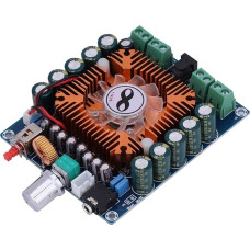 Annadue 4 x 50W HiFi Amplifier Board Digital Power Stereo Amplifier 4 Channel Amplifier DC 12 16V Fast and Quiet Cooling