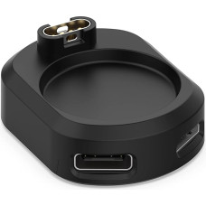 Replacement Charging Station Compatible with Garmin Forerunner 265S/265/965, Disscool Type C Micro Watch Charger Stand Adapter Smart Watch Accessories