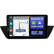 YUNTX Android 12 Car Radio for BMW X1 E84 (2009-2015) 10.1 Inch Touch Screen Rear View Camera Support CarPlay/Android Car/DAB/Steering Wheel Control/Mirror Link/Bluetooth 5.0/2 Din/USB/RDS/WiFi/4G