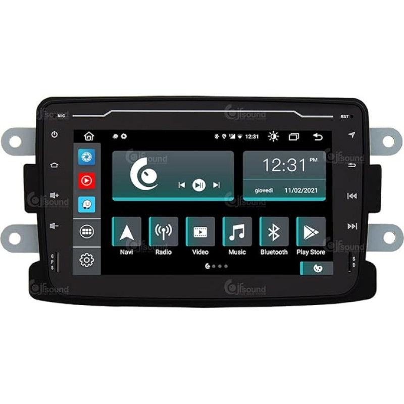 Personalised Car Radio for Dacia Duster Android GPS Bluetooth WiFi USB DAB+ Touchscreen 7 Inch 8Core Carplay Android Car