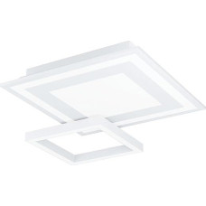EGLO Connect Savatarila-C LED Ceiling Light, 2-Bulb Wall Lamp Made of Steel and Plastic in White, Colour Temperature Change (Warm, Neutral, Cold), RGB, Dimmable, L x W 45 cm