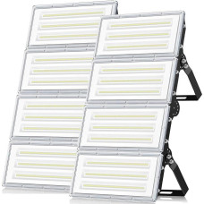 Floodlight LED Outdoor 400 W 40000 LM, 2 Pieces LED Spotlight Outdoor IP67 Waterproof LED Headlight 6500 K Cool White Built-in LED Driver, LED Floodlight Outdoor Spotlight for Backyard, Arena, Tunnel,