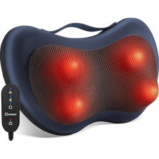 KNQZE Massager, Neck Massager with Heat, Shiatsu Massager for Neck, Shoulder, Back, Birthday Gift for Women Men, Massage Pillow with 3D Rotating Massage Heads, Remote Control
