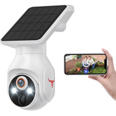 Blazique Battery Operated 1080p WiFi Camera with Solar Charging, AI Motion Detection, Human Detection, Pan Tilt, Night Vision, Two-Way Talk, IP65, Cloud Storage Service, Only 2.4G