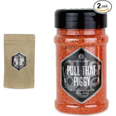 Ankerkraut Pull That Piggy, 750 g in XXL Bag, BBQ Rub Grill Marinade, Spice Mix for Preparing Pork, Pulled Pork & Pull That Piggy BBQ Rub, 220 g