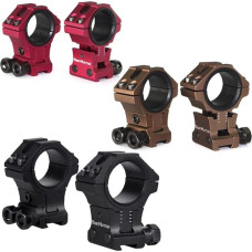 WestHunter Optics Height Adjustable 11mm Rifle Scope Mounting, 25.4mm 30mm Precise Scope Mounting Rings with Dovetail Profile | 6 Colours