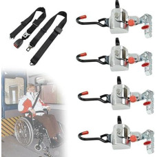 4 x ištraukiama neįgaliųjų vežimėlių ritės sistema tranzitiniams ir paratransitiniams autobusams tinka L bėgių jungtims su cimbolais ir pečių dirželiu DOT standartas