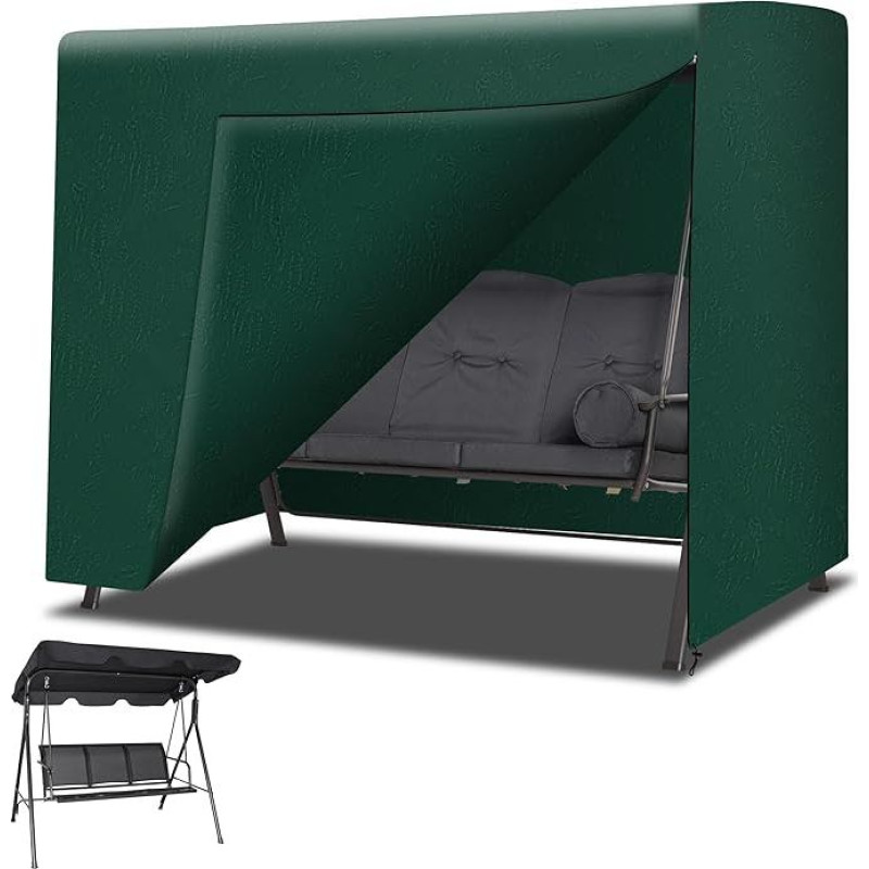 Sodo sūpynės Hammock Cover lauko Patio sūpynės Vandeniui atsparus didelis Hammock Cover apsauginis sūpynės kėdė atsparus lietui lauko oro baldai 220 x 125 x 170 cm
