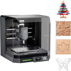 Genmitsu Cubiko CNC frezavimo staklės, įrankių kalibravimas mygtuku, išmanusis aukščio žemėlapio matavimas frezavimui, tinka minkštam metalui, medienai, WiFi ir APP palaikymas