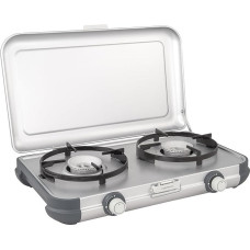 Campingaz Camping Kitchen 2 Campinginė viryklė 2 liepsnos dujinė viryklė su 4000 W galios 2 degiklių viryklė Nuimami puodų stovai Veikimas su CV 470 kasete ir R904/907 dujų balionu
