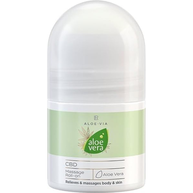 LR Aloe Vera CBD masažinis Roll-On su ekologišku ciberžolės ekstraktu ir smilkalais, 50 ml