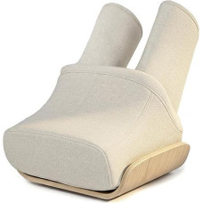 Pėdų masažuoklis su šiluma, išskirtinis blauzdų oro pagalvių masažas, gilus minkymas Shiatsu, 6 programos, skausmo malšinimas, naudojimas namuose, medinis pagrindas