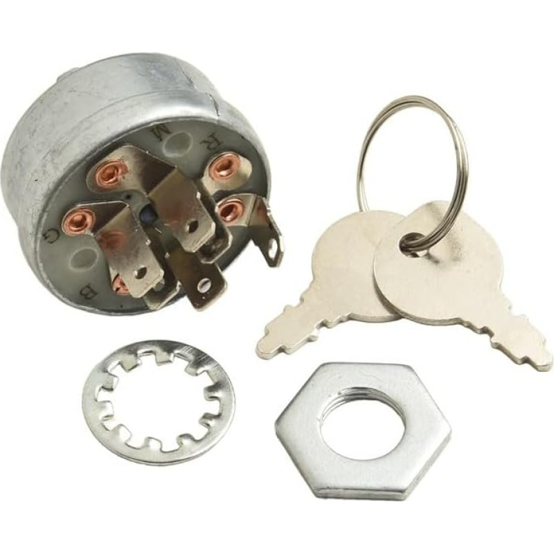 FUBESK uždegimo jungiklis su 2 raktais, skirtas AM38227 33-398 430-110 mašinos pakeitimui