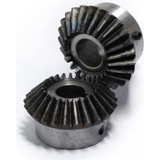 Kegelräder, 2 Stück Kegelrad mit Modul 2,5, 30 Zähnen, M6-Schraube, 90°-Käfigverzahnung