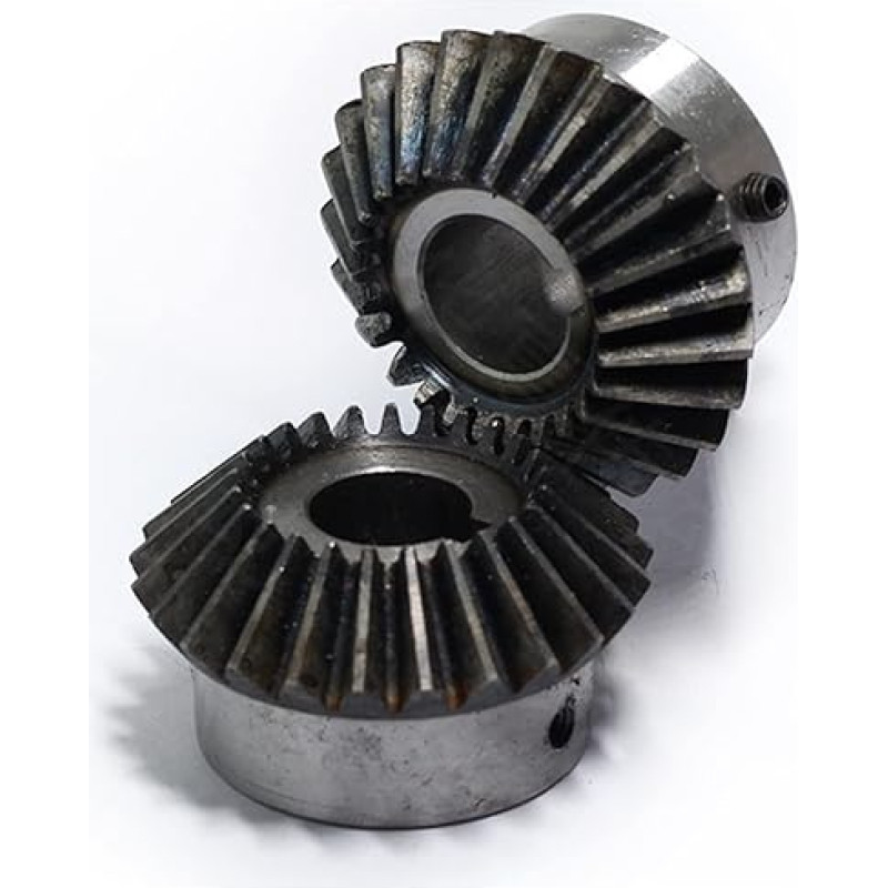 Kegelräder, 2 Stück Kegelrad mit Modul 2,5, 30 Zähnen, M6-Schraube, 90°-Käfigverzahnung
